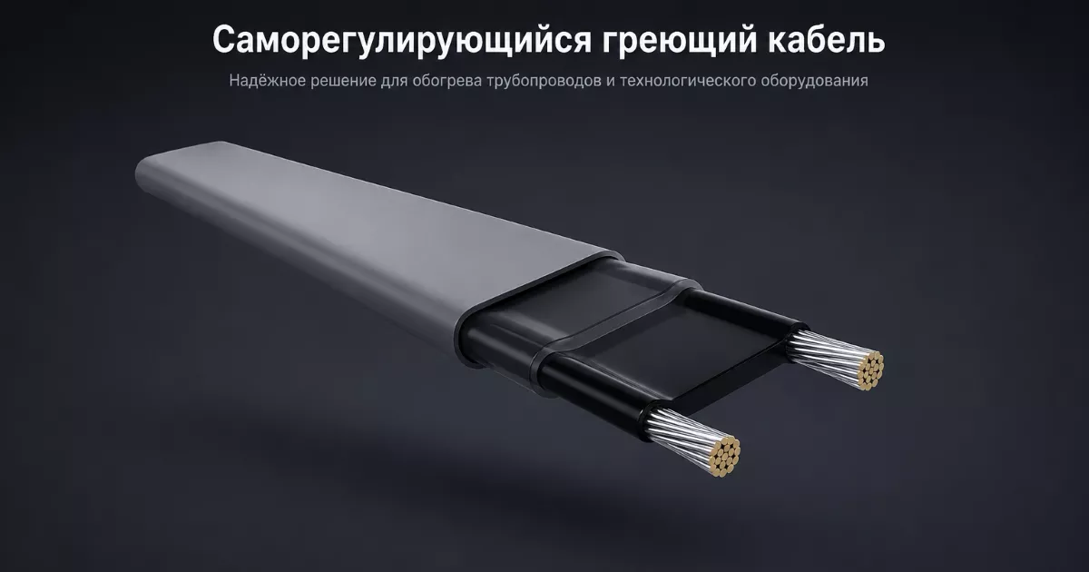 Саморегулирующийся греющий кабель для обогрева труб и оборудования